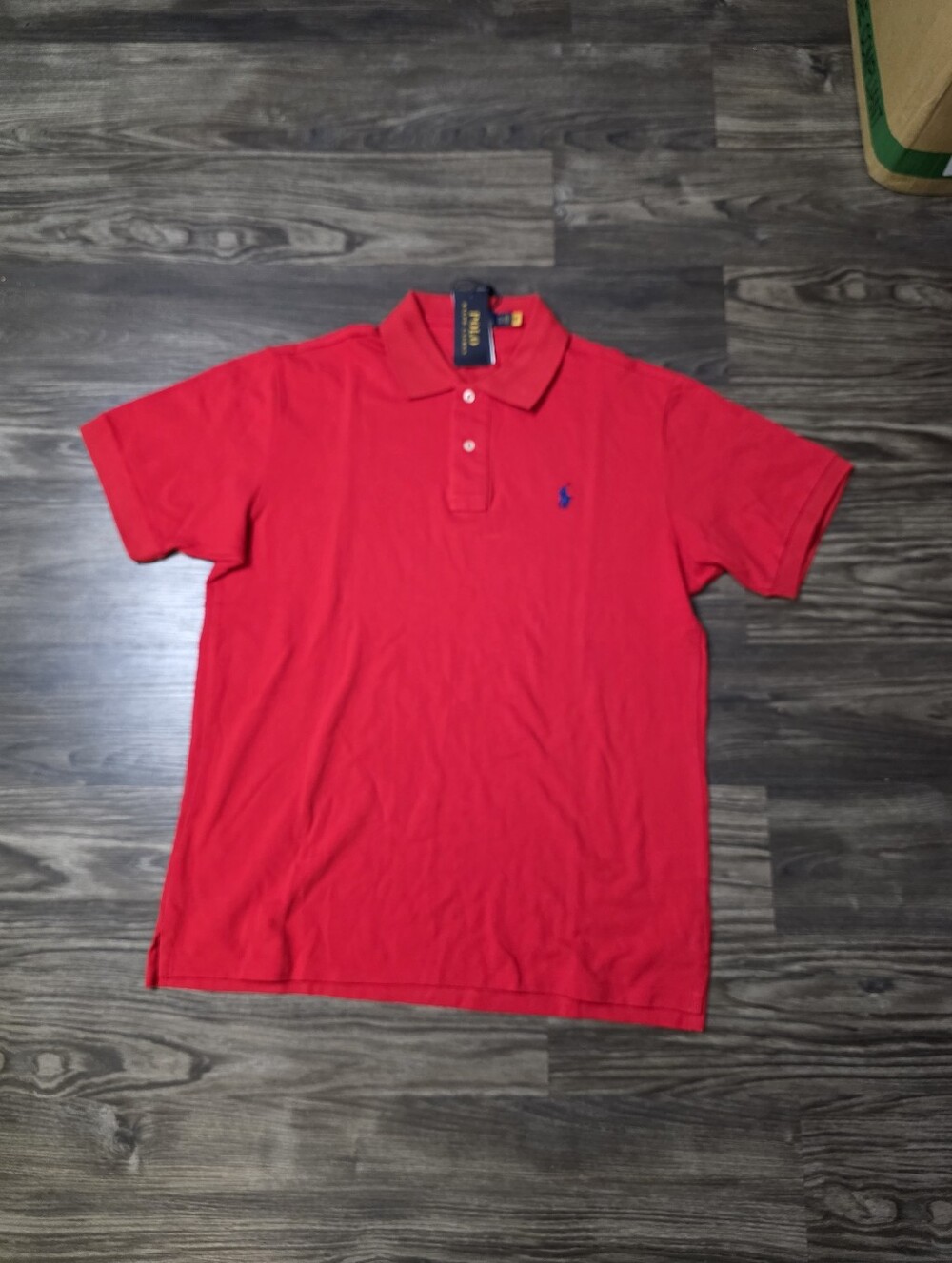 NWT Polo Ralph Lauren Polo Shirt Mens Red Pima Soft Touch Cotton Short Sleeve